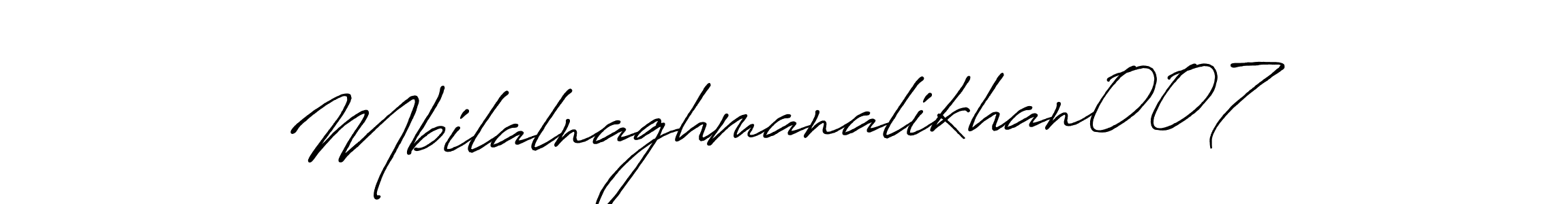 The best way (Antro_Vectra_Bolder) to make a short signature is to pick only two or three words in your name. The name Mbilalnaghmanalikhan007 include a total of six letters. For converting this name. Mbilalnaghmanalikhan007 signature style 7 images and pictures png