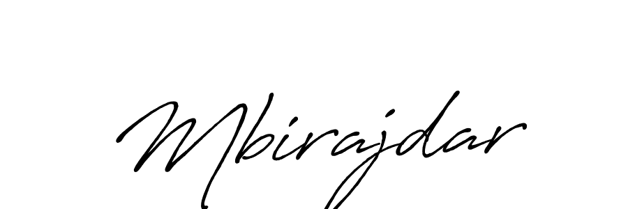 How to make Mbirajdar name signature. Use Antro_Vectra_Bolder style for creating short signs online. This is the latest handwritten sign. Mbirajdar signature style 7 images and pictures png