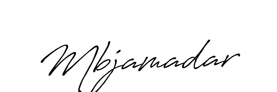 Also we have Mbjamadar name is the best signature style. Create professional handwritten signature collection using Antro_Vectra_Bolder autograph style. Mbjamadar signature style 7 images and pictures png