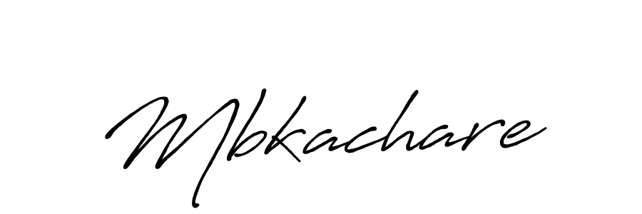 Create a beautiful signature design for name Mbkachare. With this signature (Antro_Vectra_Bolder) fonts, you can make a handwritten signature for free. Mbkachare signature style 7 images and pictures png