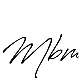 How to make Mbm signature? Antro_Vectra_Bolder is a professional autograph style. Create handwritten signature for Mbm name. Mbm signature style 7 images and pictures png
