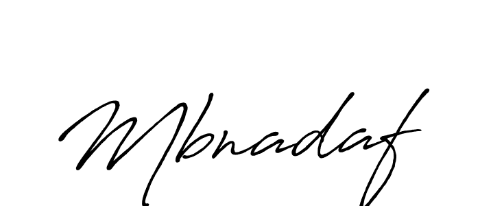 Create a beautiful signature design for name Mbnadaf. With this signature (Antro_Vectra_Bolder) fonts, you can make a handwritten signature for free. Mbnadaf signature style 7 images and pictures png
