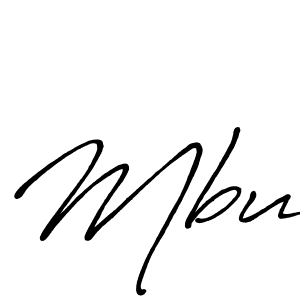 How to make Mbu signature? Antro_Vectra_Bolder is a professional autograph style. Create handwritten signature for Mbu name. Mbu signature style 7 images and pictures png