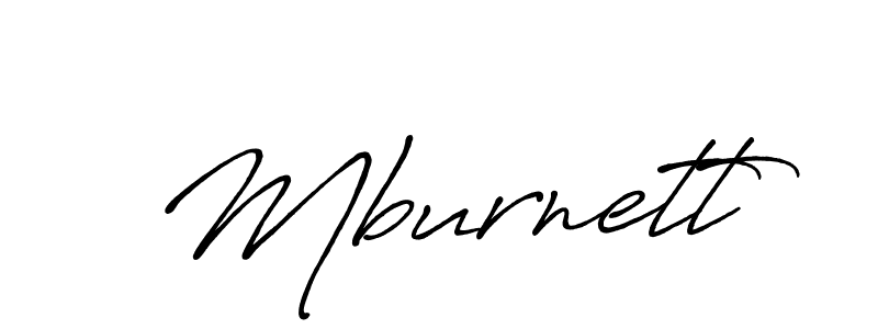 Design your own signature with our free online signature maker. With this signature software, you can create a handwritten (Antro_Vectra_Bolder) signature for name Mburnett. Mburnett signature style 7 images and pictures png