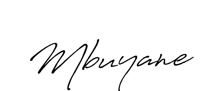 Make a beautiful signature design for name Mbuyane. With this signature (Antro_Vectra_Bolder) style, you can create a handwritten signature for free. Mbuyane signature style 7 images and pictures png