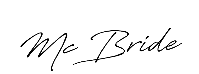 Mc Bride stylish signature style. Best Handwritten Sign (Antro_Vectra_Bolder) for my name. Handwritten Signature Collection Ideas for my name Mc Bride. Mc Bride signature style 7 images and pictures png