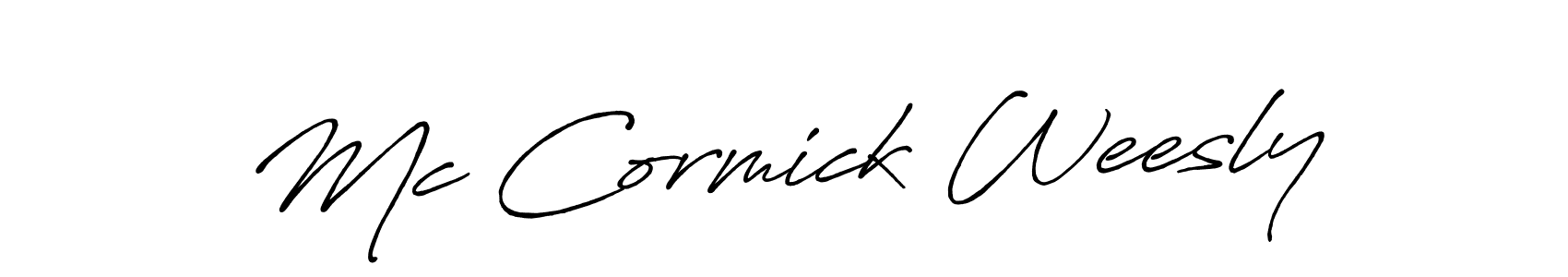 Antro_Vectra_Bolder is a professional signature style that is perfect for those who want to add a touch of class to their signature. It is also a great choice for those who want to make their signature more unique. Get Mc Cormick Weesly name to fancy signature for free. Mc Cormick Weesly signature style 7 images and pictures png