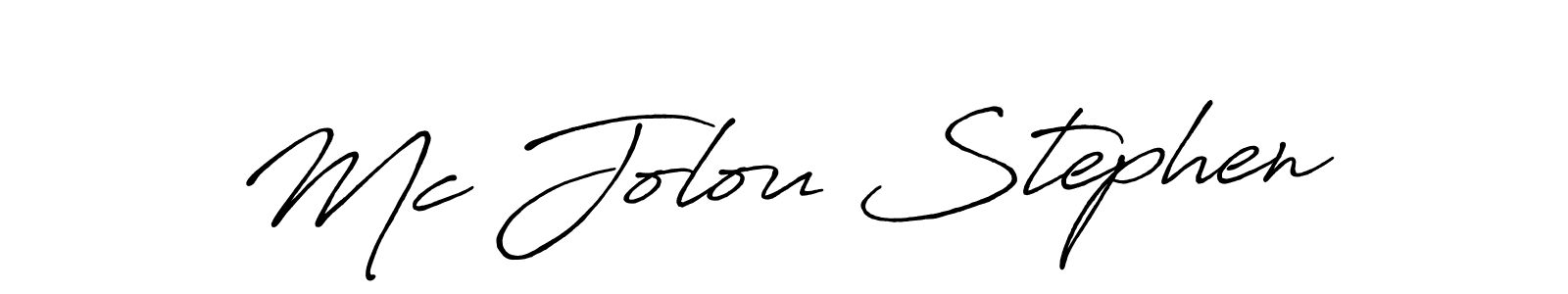 Make a short Mc Jolou Stephen signature style. Manage your documents anywhere anytime using Antro_Vectra_Bolder. Create and add eSignatures, submit forms, share and send files easily. Mc Jolou Stephen signature style 7 images and pictures png