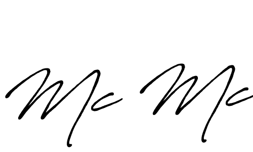 if you are searching for the best signature style for your name Mc Mc. so please give up your signature search. here we have designed multiple signature styles  using Antro_Vectra_Bolder. Mc Mc signature style 7 images and pictures png