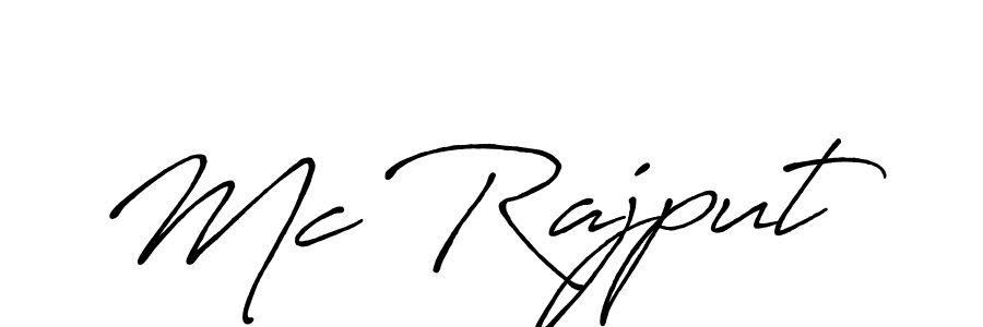 How to make Mc Rajput signature? Antro_Vectra_Bolder is a professional autograph style. Create handwritten signature for Mc Rajput name. Mc Rajput signature style 7 images and pictures png