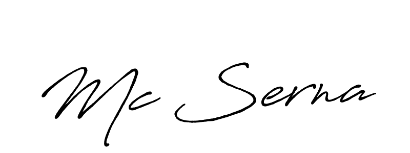 Design your own signature with our free online signature maker. With this signature software, you can create a handwritten (Antro_Vectra_Bolder) signature for name Mc Serna. Mc Serna signature style 7 images and pictures png