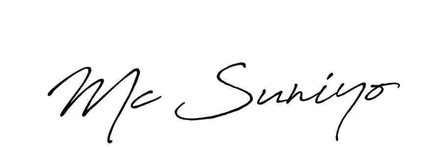 Make a short Mc Suniyo signature style. Manage your documents anywhere anytime using Antro_Vectra_Bolder. Create and add eSignatures, submit forms, share and send files easily. Mc Suniyo signature style 7 images and pictures png