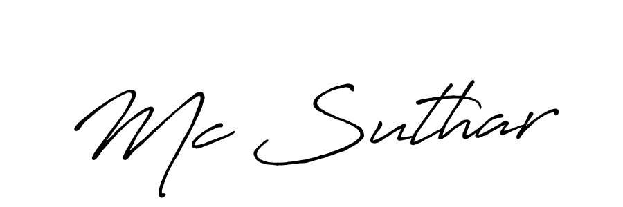 How to Draw Mc Suthar signature style? Antro_Vectra_Bolder is a latest design signature styles for name Mc Suthar. Mc Suthar signature style 7 images and pictures png