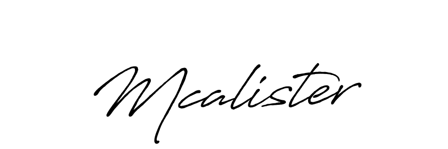 Use a signature maker to create a handwritten signature online. With this signature software, you can design (Antro_Vectra_Bolder) your own signature for name Mcalister. Mcalister signature style 7 images and pictures png