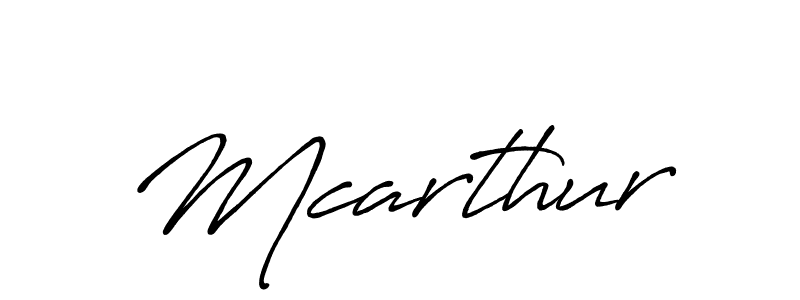 Create a beautiful signature design for name Mcarthur. With this signature (Antro_Vectra_Bolder) fonts, you can make a handwritten signature for free. Mcarthur signature style 7 images and pictures png