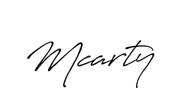 Also we have Mcarty name is the best signature style. Create professional handwritten signature collection using Antro_Vectra_Bolder autograph style. Mcarty signature style 7 images and pictures png