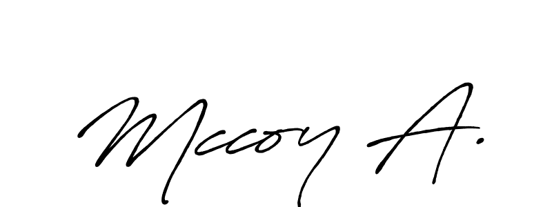 Make a short Mccoy A. signature style. Manage your documents anywhere anytime using Antro_Vectra_Bolder. Create and add eSignatures, submit forms, share and send files easily. Mccoy A. signature style 7 images and pictures png