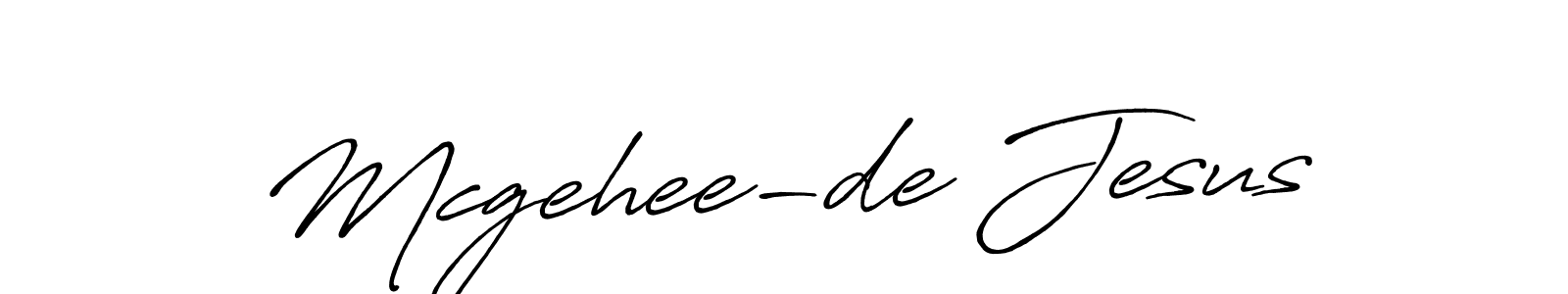 Make a beautiful signature design for name Mcgehee-de Jesus. Use this online signature maker to create a handwritten signature for free. Mcgehee-de Jesus signature style 7 images and pictures png