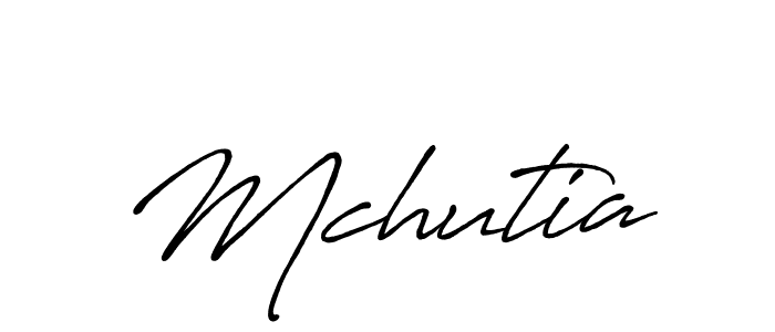 Use a signature maker to create a handwritten signature online. With this signature software, you can design (Antro_Vectra_Bolder) your own signature for name Mchutia. Mchutia signature style 7 images and pictures png