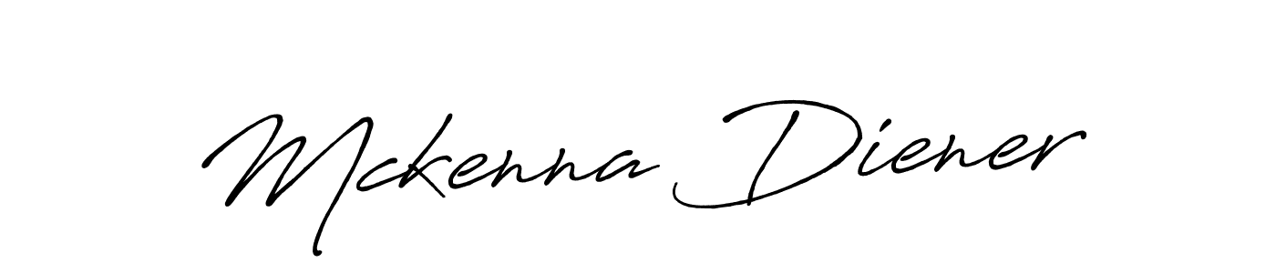 Mckenna Diener stylish signature style. Best Handwritten Sign (Antro_Vectra_Bolder) for my name. Handwritten Signature Collection Ideas for my name Mckenna Diener. Mckenna Diener signature style 7 images and pictures png