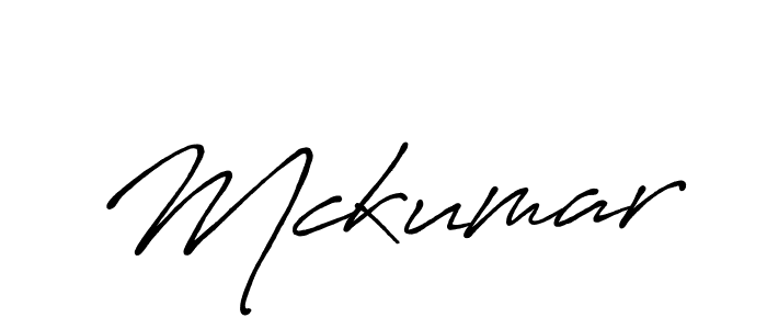 Create a beautiful signature design for name Mckumar. With this signature (Antro_Vectra_Bolder) fonts, you can make a handwritten signature for free. Mckumar signature style 7 images and pictures png
