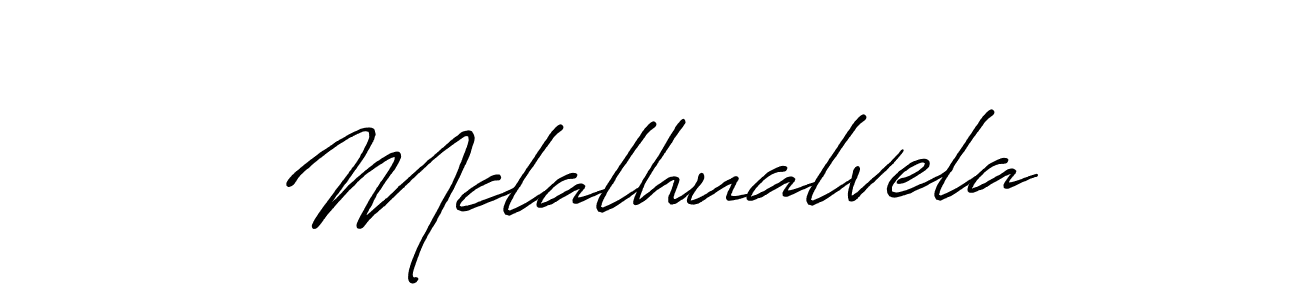 It looks lik you need a new signature style for name Mclalhualvela. Design unique handwritten (Antro_Vectra_Bolder) signature with our free signature maker in just a few clicks. Mclalhualvela signature style 7 images and pictures png