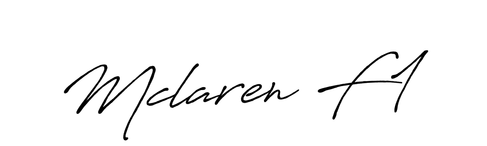 Design your own signature with our free online signature maker. With this signature software, you can create a handwritten (Antro_Vectra_Bolder) signature for name Mclaren F1. Mclaren F1 signature style 7 images and pictures png