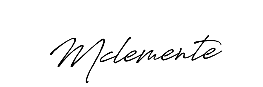 Use a signature maker to create a handwritten signature online. With this signature software, you can design (Antro_Vectra_Bolder) your own signature for name Mclemente. Mclemente signature style 7 images and pictures png