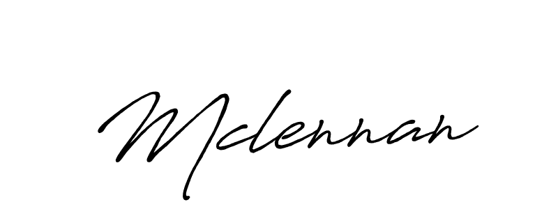 Make a beautiful signature design for name Mclennan. With this signature (Antro_Vectra_Bolder) style, you can create a handwritten signature for free. Mclennan signature style 7 images and pictures png
