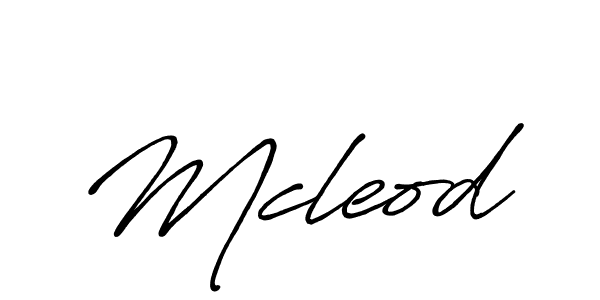 How to make Mcleod signature? Antro_Vectra_Bolder is a professional autograph style. Create handwritten signature for Mcleod name. Mcleod signature style 7 images and pictures png