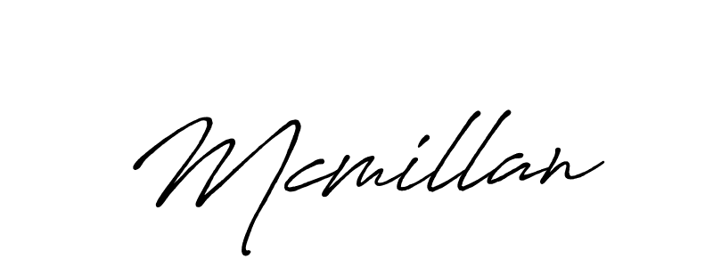 Make a beautiful signature design for name Mcmillan. With this signature (Antro_Vectra_Bolder) style, you can create a handwritten signature for free. Mcmillan signature style 7 images and pictures png