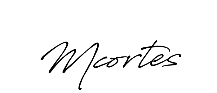 Make a beautiful signature design for name Mcortes. With this signature (Antro_Vectra_Bolder) style, you can create a handwritten signature for free. Mcortes signature style 7 images and pictures png