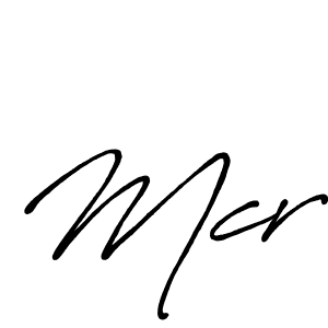 Create a beautiful signature design for name Mcr. With this signature (Antro_Vectra_Bolder) fonts, you can make a handwritten signature for free. Mcr signature style 7 images and pictures png