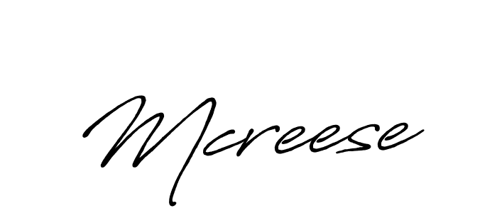 How to make Mcreese name signature. Use Antro_Vectra_Bolder style for creating short signs online. This is the latest handwritten sign. Mcreese signature style 7 images and pictures png