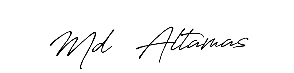 How to make Md   Altamas signature? Antro_Vectra_Bolder is a professional autograph style. Create handwritten signature for Md   Altamas name. Md   Altamas signature style 7 images and pictures png