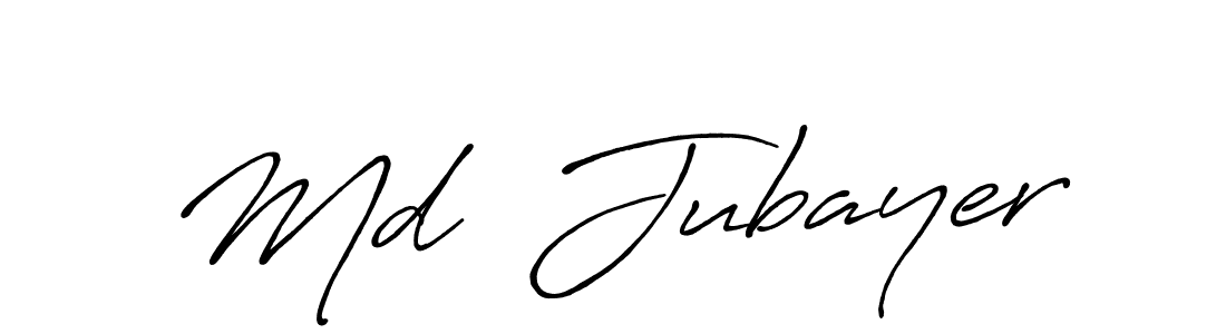 How to make Md  Jubayer name signature. Use Antro_Vectra_Bolder style for creating short signs online. This is the latest handwritten sign. Md  Jubayer signature style 7 images and pictures png