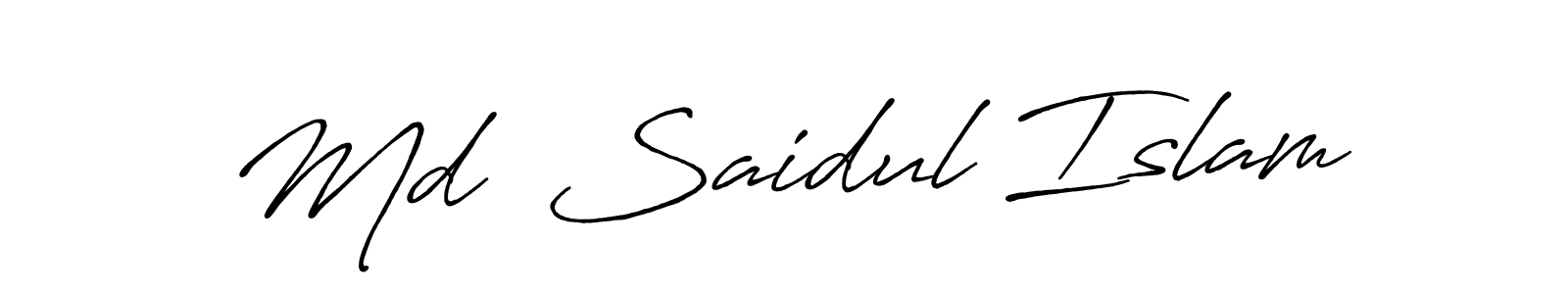 You should practise on your own different ways (Antro_Vectra_Bolder) to write your name (Md  Saidul Islam) in signature. don't let someone else do it for you. Md  Saidul Islam signature style 7 images and pictures png