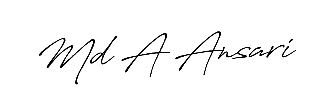 The best way (Antro_Vectra_Bolder) to make a short signature is to pick only two or three words in your name. The name Md A Ansari include a total of six letters. For converting this name. Md A Ansari signature style 7 images and pictures png