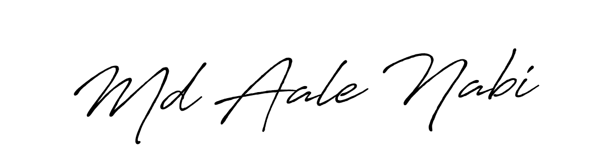if you are searching for the best signature style for your name Md Aale Nabi. so please give up your signature search. here we have designed multiple signature styles  using Antro_Vectra_Bolder. Md Aale Nabi signature style 7 images and pictures png