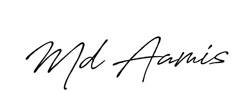 How to make Md Aamis signature? Antro_Vectra_Bolder is a professional autograph style. Create handwritten signature for Md Aamis name. Md Aamis signature style 7 images and pictures png