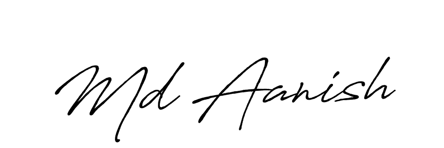 It looks lik you need a new signature style for name Md Aanish. Design unique handwritten (Antro_Vectra_Bolder) signature with our free signature maker in just a few clicks. Md Aanish signature style 7 images and pictures png