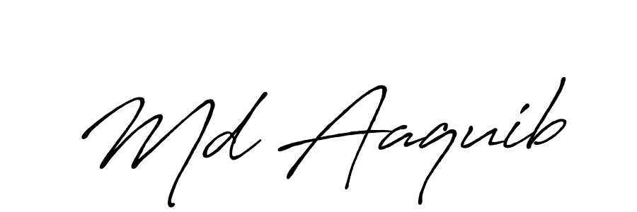 How to make Md Aaquib signature? Antro_Vectra_Bolder is a professional autograph style. Create handwritten signature for Md Aaquib name. Md Aaquib signature style 7 images and pictures png