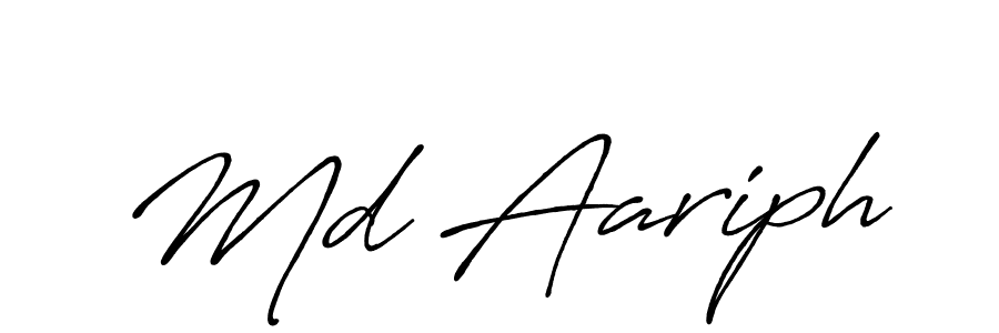 Also You can easily find your signature by using the search form. We will create Md Aariph name handwritten signature images for you free of cost using Antro_Vectra_Bolder sign style. Md Aariph signature style 7 images and pictures png
