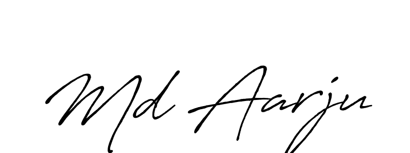 Design your own signature with our free online signature maker. With this signature software, you can create a handwritten (Antro_Vectra_Bolder) signature for name Md Aarju. Md Aarju signature style 7 images and pictures png