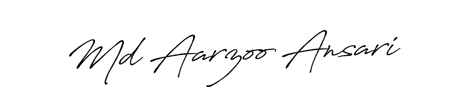 Antro_Vectra_Bolder is a professional signature style that is perfect for those who want to add a touch of class to their signature. It is also a great choice for those who want to make their signature more unique. Get Md Aarzoo Ansari name to fancy signature for free. Md Aarzoo Ansari signature style 7 images and pictures png