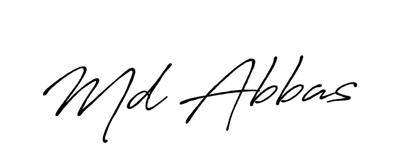 Also You can easily find your signature by using the search form. We will create Md Abbas name handwritten signature images for you free of cost using Antro_Vectra_Bolder sign style. Md Abbas signature style 7 images and pictures png