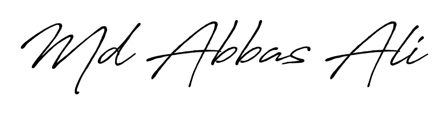 Achieve flawless digital penmanship with Md Abbas Ali name in Antro_Vectra_Bolder font. The perfect tool for creating online signatures. Md Abbas Ali signature style 7 images and pictures png