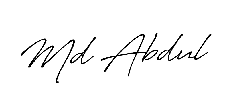 Similarly Antro_Vectra_Bolder is the best handwritten signature design. Signature creator online .You can use it as an online autograph creator for name Md Abdul. Md Abdul signature style 7 images and pictures png