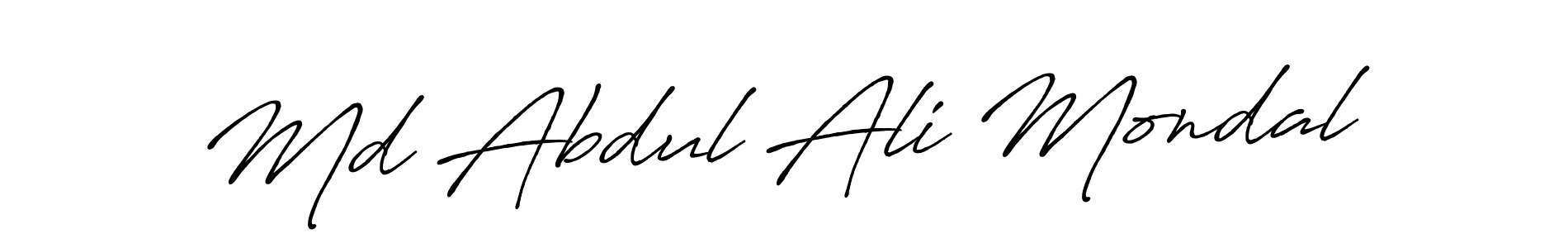 Also we have Md Abdul Ali Mondal name is the best signature style. Create professional handwritten signature collection using Antro_Vectra_Bolder autograph style. Md Abdul Ali Mondal signature style 7 images and pictures png