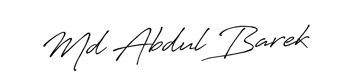 How to make Md Abdul Barek signature? Antro_Vectra_Bolder is a professional autograph style. Create handwritten signature for Md Abdul Barek name. Md Abdul Barek signature style 7 images and pictures png